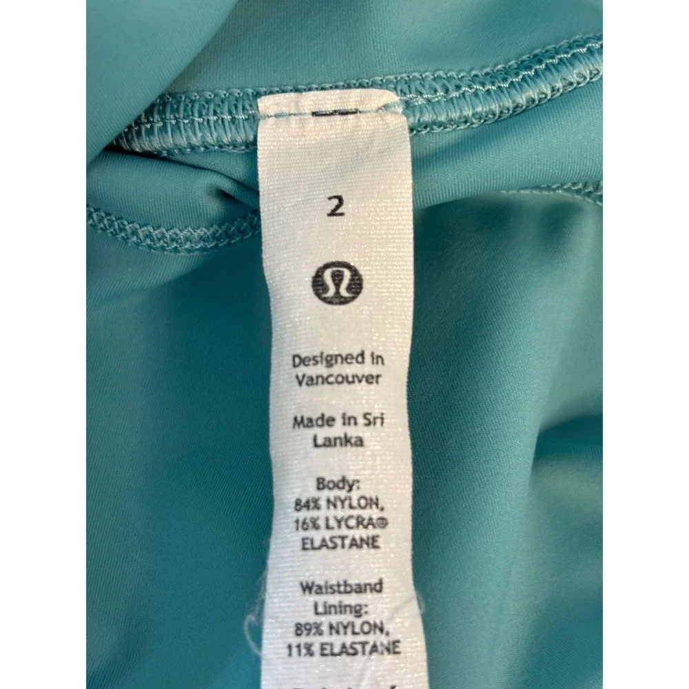 Lululemon Fast and Free High-Rise Tight 25 Pockets Electric Turquoise LW5BXQS 2